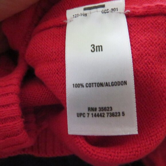 Red Snowflake Sweater & Velour Pants 3 months Mixed Set - Picture 7 of 12